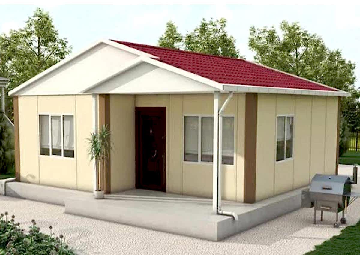 68 m2 Prefabrik Tek Katlı Konut