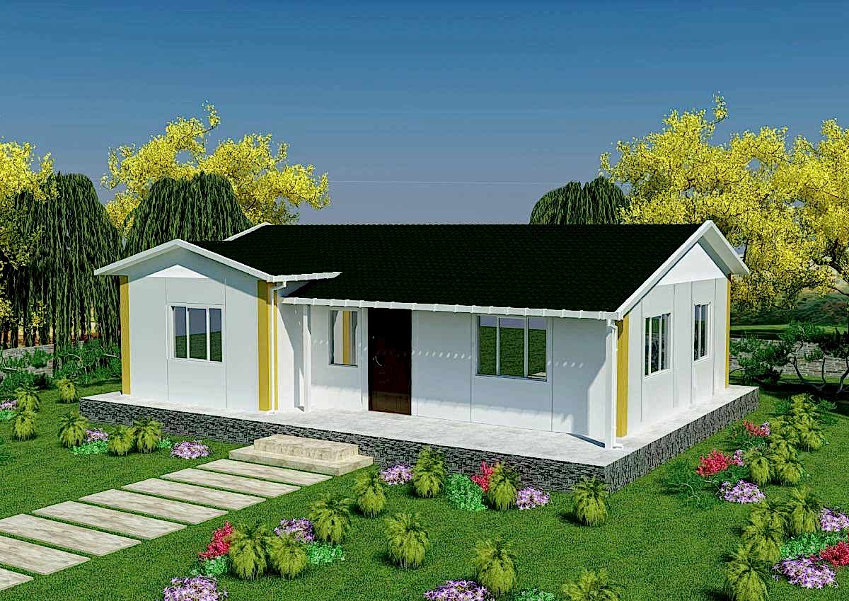 78 m2 Prefabrik Tek Katlı Konut